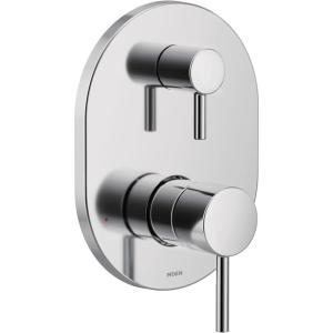 imageMoen Align Matte Black MCORE 3Series 2Handle Shower Faucet Trim Valve Required UT3290BLChrome