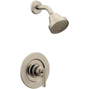 imageMoen Gibson Brushed Nickel PosiTemp Pressure Balancing EcoPerformance Modern Shower Faucet Valve Required T2902EPBN