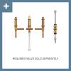 imageMoen T9024NL Belfield Roman Tub Faucet Trim Kit with Handshower Polished NickelBrushed Nickel