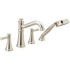 imageMoen T9024NL Belfield Roman Tub Faucet Trim Kit with Handshower Polished NickelPolished Nickel