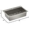 imageMoen Prep 18Gauge Stainless Steel Dual Mount 33quot x 22quot x 9quot Double Bowl LowDivide Kitchen Sink with Bottom Grids Included GS182082BSingle Bowl