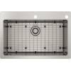 imageMoen Prep 18Gauge Stainless Steel Dual Mount 33quot x 22quot x 9quot Double Bowl LowDivide Kitchen Sink with Bottom Grids Included GS182082BSingle Bowl