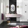 imageMoen Genta LX TwoHandle High Arc Widespread Bathroom Sink Faucet for 3Hole Setups Valve Included Brushed Nickel TV6708BN