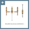 imageMoen Brantford brushed Nickel TwoHandle Deck Mount Roman Tub Faucet Trim Kit with Single Function Handshower Valve Required T924BNChrome