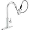 imageMoen Meena One Handle Kitchen Faucet with Pull Down Sprayer High Arc Kitchen Sink Faucet Featuring Reflex System and Duralock Quick Connect Chrome 87270Chrome