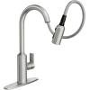 imageMoen Meena One Handle Kitchen Faucet with Pull Down Sprayer High Arc Kitchen Sink Faucet Featuring Reflex System and Duralock Quick Connect Chrome 87270Spot Resist Stainless