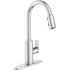 imageMoen Meena One Handle Kitchen Faucet with Pull Down Sprayer High Arc Kitchen Sink Faucet Featuring Reflex System and Duralock Quick Connect Chrome 87270Chrome