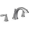 imageMoen T933 Brantford 2Handle Deck Mount Roman Tub Faucet Trim Kit Valve Required Chrome