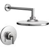 imageMoen TS22002 Arris PosiTemp Pressure Balancing Modern Shower Trim Kit with 10Inch Rainshower Valve Required ChromeChrome