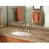 imageMoen 6121P Kingsley TwoHandle HighArc Bathroom Centerset Faucet with Drain Assembly Polished BrassBrushed Nickel
