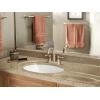imageMoen 6121P Kingsley TwoHandle HighArc Bathroom Centerset Faucet with Drain Assembly Polished BrassBrushed Nickel