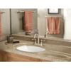 imageMoen 6121P Kingsley TwoHandle HighArc Bathroom Centerset Faucet with Drain Assembly Polished BrassChrome
