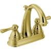 imageMoen 6121P Kingsley TwoHandle HighArc Bathroom Centerset Faucet with Drain Assembly Polished BrassPolished Brass