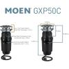 imageMoen GXP50C Prep Series PRO 12 HP Continuous Feed Garbage Disposal Power Cord Included ampamp Waste King Garbage Disposer Unjamming Wrench