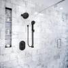 imageMoen Round Wrought Iron Drop Ell Handheld Shower Wall Connector A725WRMatte Black