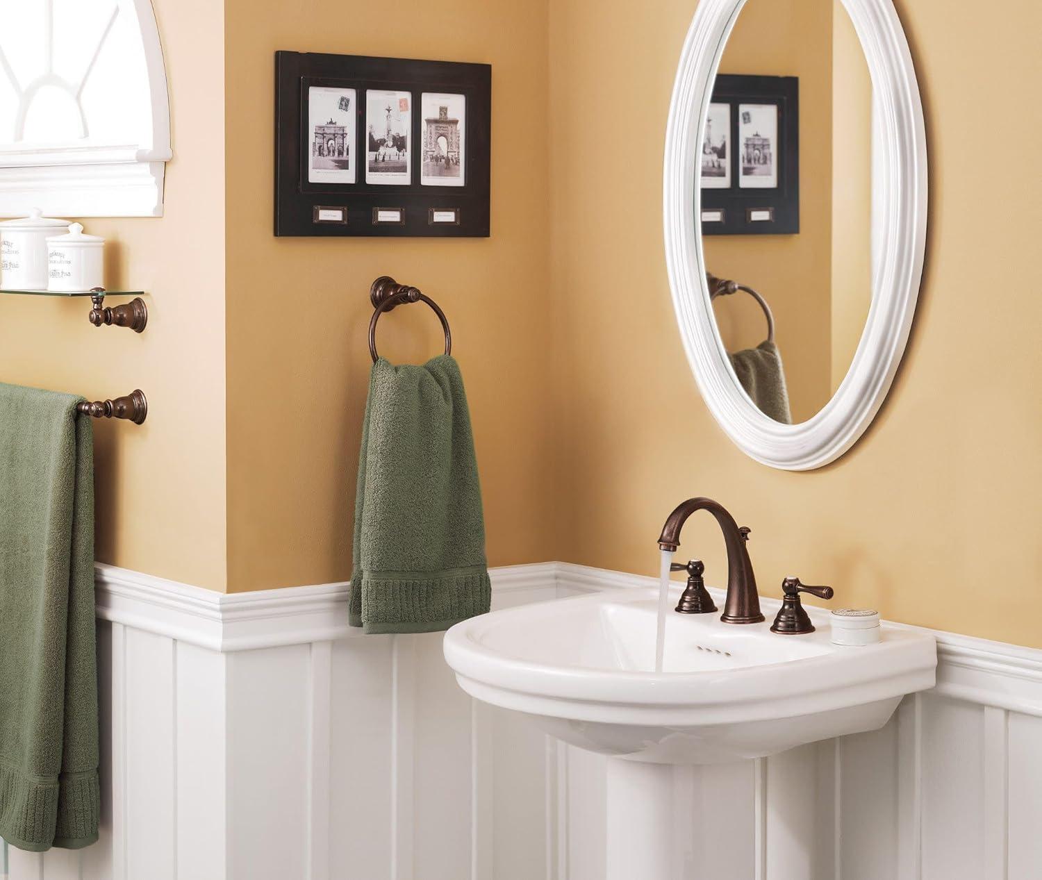 imageMoen Kingsley Oil Rubbed Bronze TwoHandle Widespread HighArc Bathroom Faucet Valve Required T6125ORB