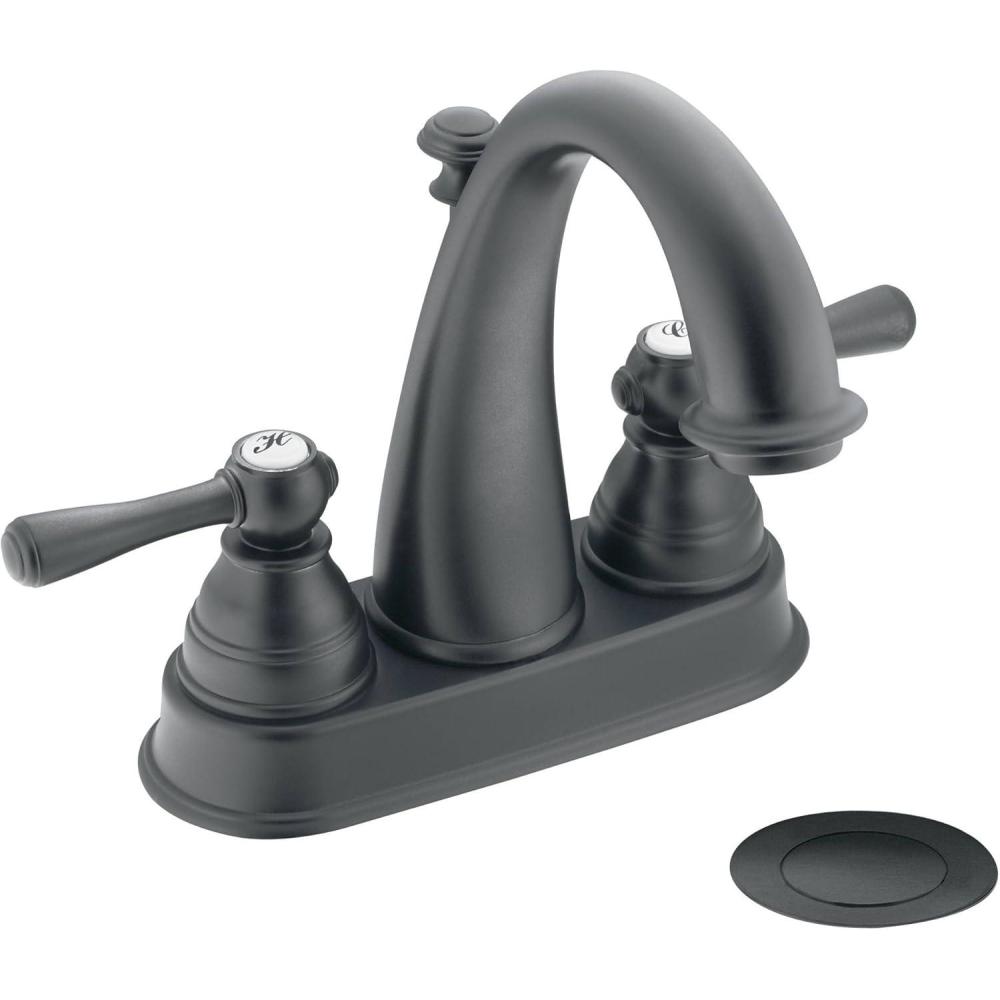 imageMoen 6121ORB Kingsley TwoHandle High Arc Bathroom Faucet Oil Rubbed BronzeWrought Iron