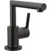 imageMoen S43001BL Arris OneHandle Single Hole Modern Bathroom Faucet Matte BlackMatte Black