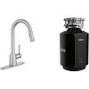 imageMoen 87233SRS Adler OneHandle High Arc Pulldown Kitchen Faucet Spot Resist Stainless ampamp GXS75C Host Series 34 HP Continuous Feed Garbage Disposal with Sound Reduction Power Cord Included