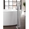 imageMoen S93005 Arris OneHandle Modern Freestanding Floor Mount Tub Filler with Handshower ChromeBrushed Nickel