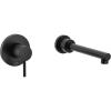 imageAlign Matte Black Single Handle Wall Mount Tub Filler High Flow Tub Faucet with 10quot Spout Reach WT391BL