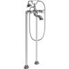 imageMoen S22105 Weymouth Two Handle Tub Filler with CrossHandles and Handshower ChromeChrome
