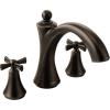 imageMoen T657 Wynford TwoHandle Non Diverter Roman Tub Faucet ChromeOil Rubbed Bronze