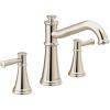 imageMoen T9023NL Belfield TwoHandle Deck Mounted Roman Tub Faucet Valve Required Polished NickelPolished Nickel