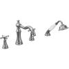 imageMoen TS21102 Weymouth TwoHandle Diverter Roman Tub Faucet Includes Hand Shower ChromeChrome