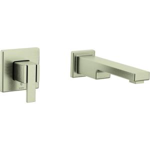 image90 Degree Brushed Nickel Single Handle Wall Mount Tub Filler High Flow Tub Faucet with 10quot Spout Reach WTS911BN