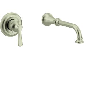 imageColinet Brushed Nickel Single Handle Wall Mount Tub Filler High Flow Tub Faucet with 10quot Spout Reach WTS44501BN