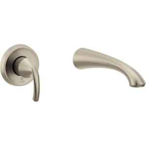 imageGlyde Matte Black Single Handle Wall Mount Tub Filler High Flow Tub Faucet with 10quot Spout Reach WT371BLOil Rubbed Bronze