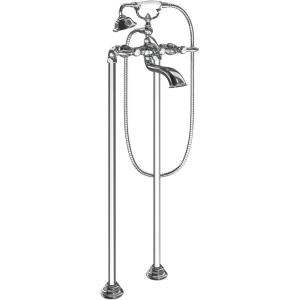 imageMoen S22110 Weymouth Two Handle Tub Filler with LeverHandles and Handshower Chrome
