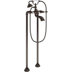 imageMoen S22110ORB Weymouth Two Handle Tub Filler with LeverHandles and Handshower Oil Rubbed Bronze