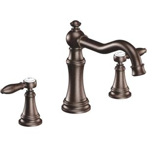 imageMoen Ts22103Orb Weymouth TwoHandle High Arc Roman Tub Faucet Oil Rubbed BronzeOil Rubbed Bronze