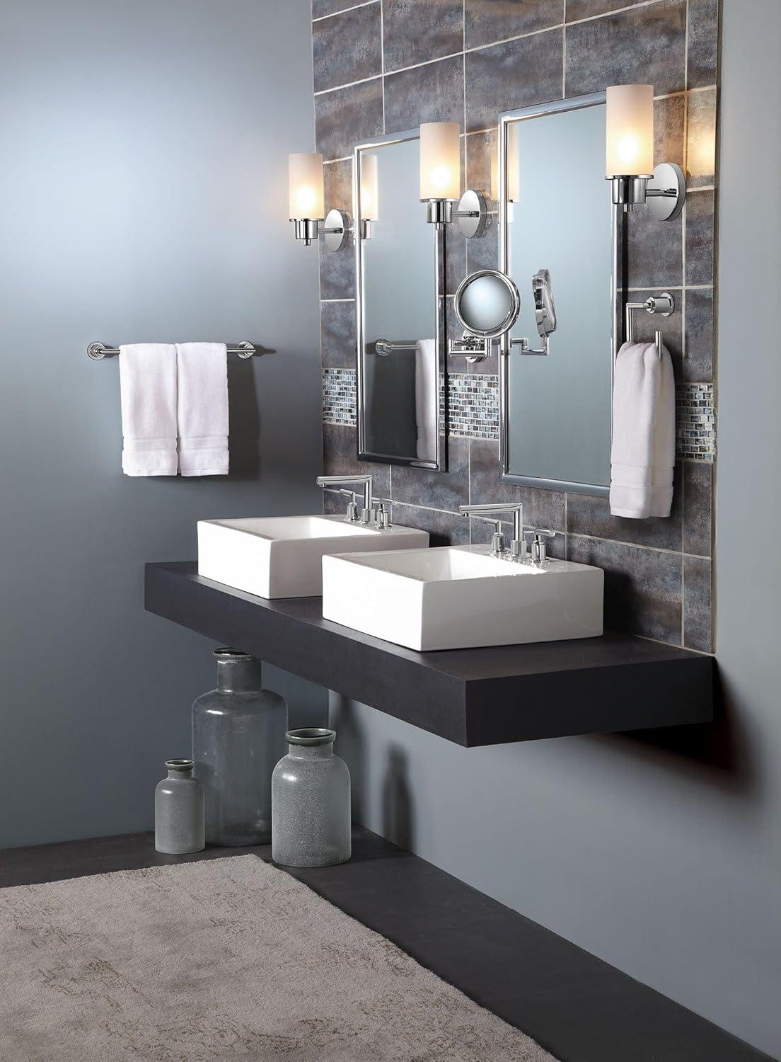 imageMoen TS43002BN Arris TwoHandle Modern 8 in Widespread Bathroom Faucet Trim Kit Valve Required Brushed NickelChrome