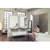 imageMoen TS43002BN Arris TwoHandle Modern 8 in Widespread Bathroom Faucet Trim Kit Valve Required Brushed NickelChrome