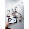imageMoen TS43002BN Arris TwoHandle Modern 8 in Widespread Bathroom Faucet Trim Kit Valve Required Brushed NickelChrome