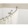 imageMoen Brushed Nickel 72inch Permanent Mount Adjustable Curved Shower Rod Wall Mounted Shower Curtain Rod for Bathtub Shower CSR2164BNBrushed Nickel