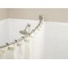 imageMoen Brushed Nickel 72inch Permanent Mount Adjustable Curved Shower Rod Wall Mounted Shower Curtain Rod for Bathtub Shower CSR2164BNBrushed Nickel
