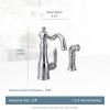 imageMoen S72101BG Weymouth OneHandle Traditional Kitchen Faucet with Side Sprayer Brushed GoldChrome