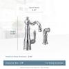 imageMoen S72101BG Weymouth OneHandle Traditional Kitchen Faucet with Side Sprayer Brushed GoldMatte Black