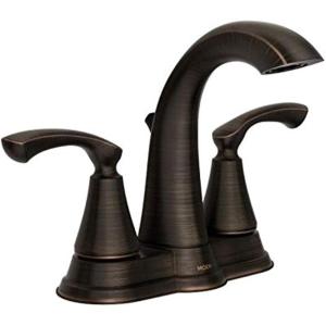 imageMoen WS84876BRB TwoHandle High Arc Bathroom Faucet Mediterranean Bronze