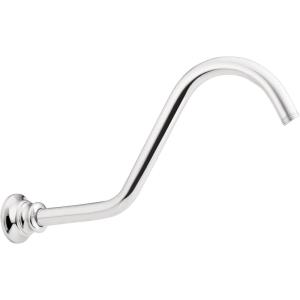 imageMoen S113NL Waterhill Replacement Curved Shower Arm Extension Polished NickelChrome