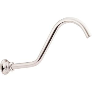 imageMoen S113NL Waterhill Replacement Curved Shower Arm Extension Polished NickelPolished Nickel