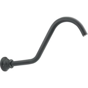 imageMoen S113NL Waterhill Replacement Curved Shower Arm Extension Polished NickelWrought Iron