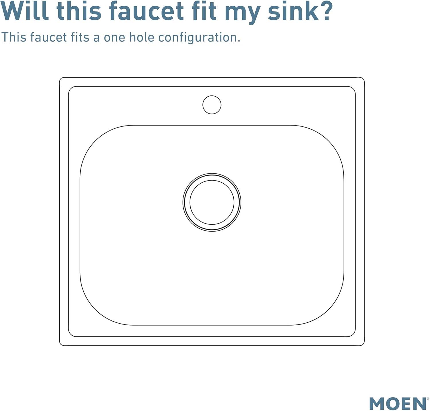 imageMoen S75005EVC Nio Smart Faucet Touchless Pull Down Sprayer Kitchen Faucet with Voice Control and Power Boost ChromeChrome