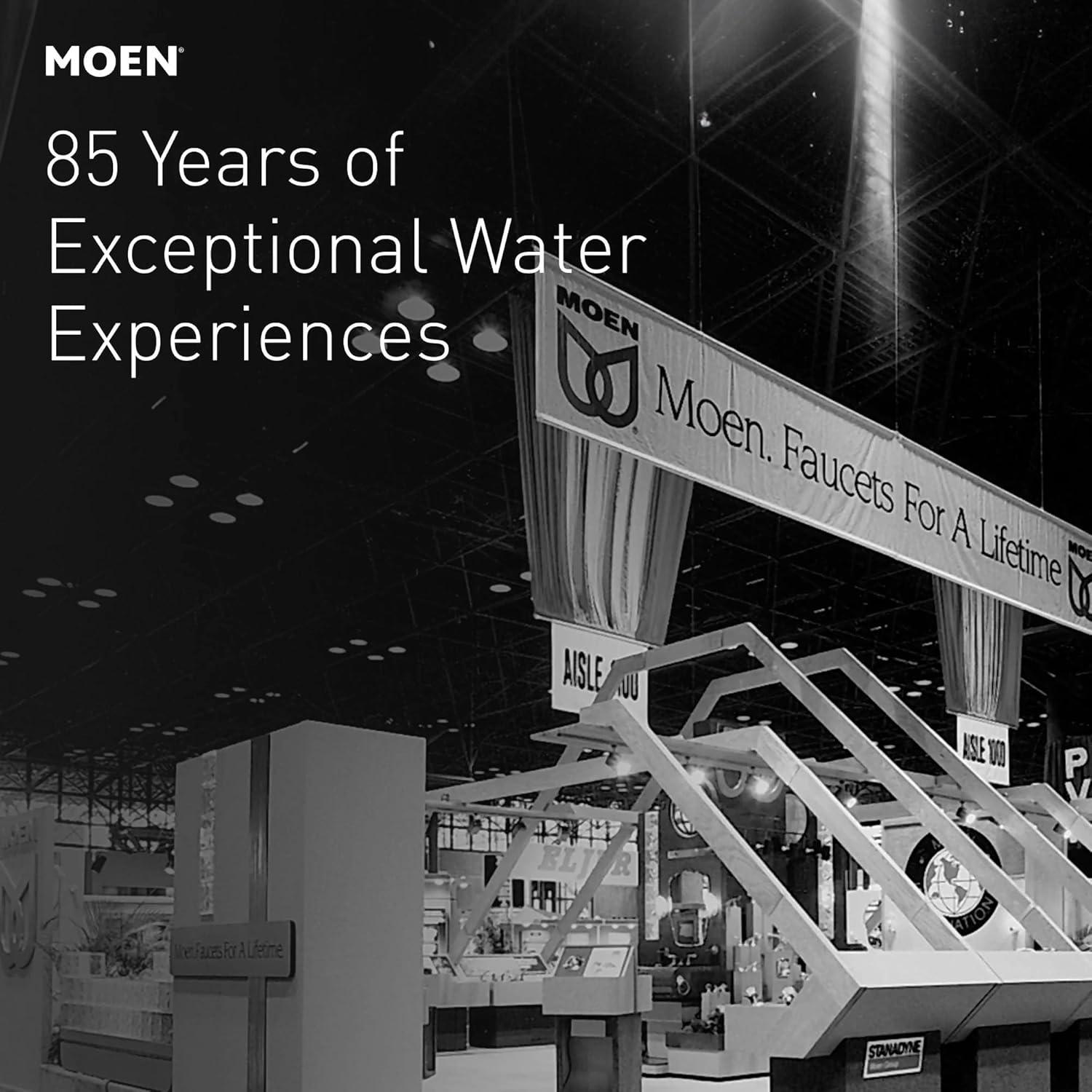 imageMoen Sinema Matte Black SingleHandle Touchless High Arc Pulldown Kitchen Faucet Spring Kitchen Sink Faucet with Pulldown Sprayer Head and Wave Motion Sensor S5235EWBL