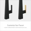 imageMoen S75005EVC Nio Smart Faucet Touchless Pull Down Sprayer Kitchen Faucet with Voice Control and Power Boost ChromeMatte Black