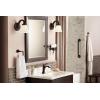 imageMoen Voss Collection Brushed Nickel Pivoting Toilet Paper Holder Wall Mounted Double Post Toilet Tissue Holder YB5108BNOil Rubbed Bronze